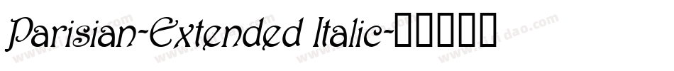 Parisian-Extended Italic字体转换